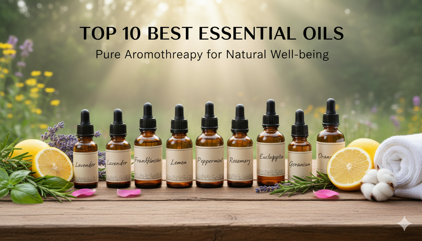 Top 10 Best Essential Oil Brands 2025 – Trusted, Pure & Therapeutic-Grade