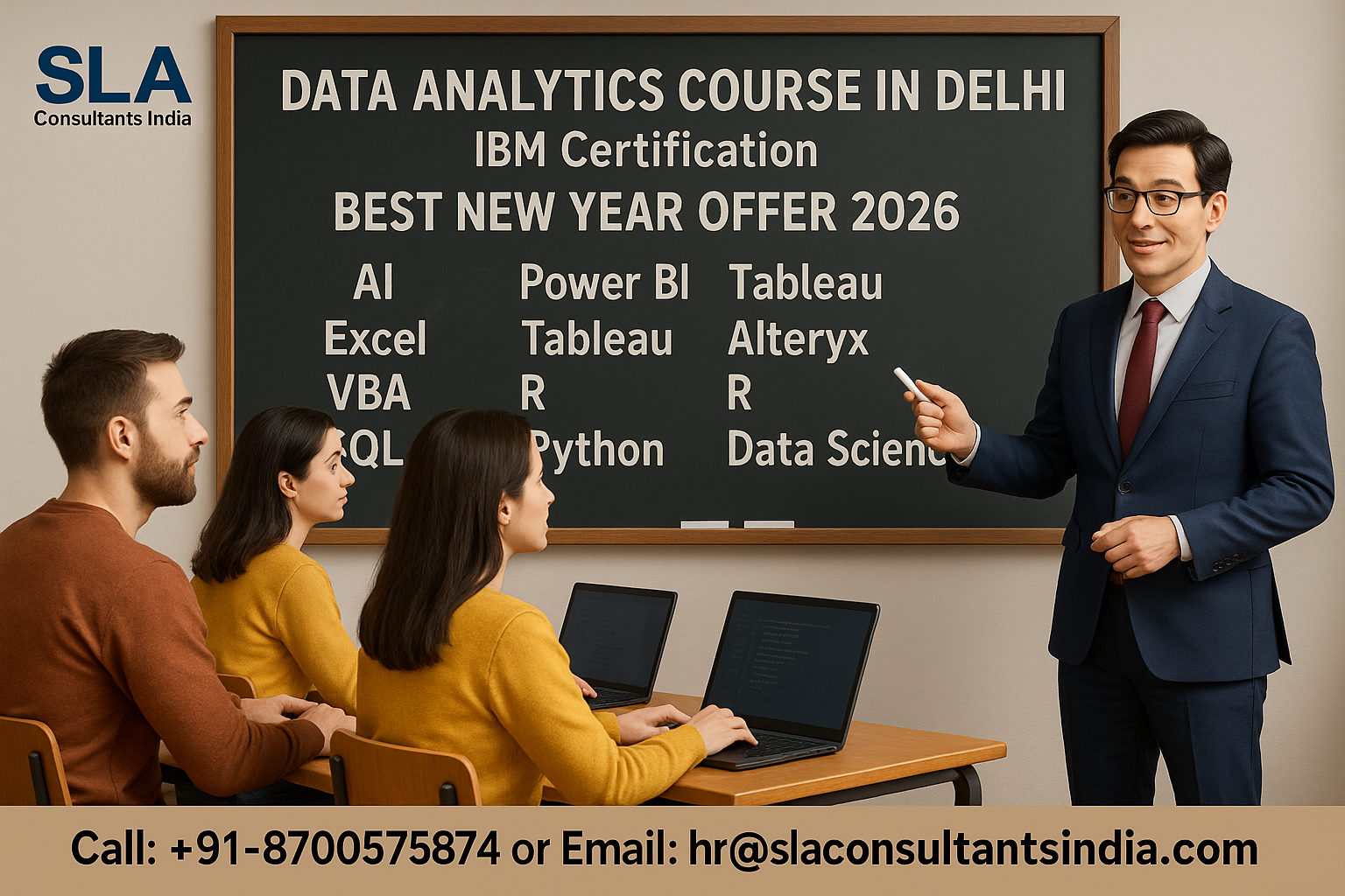 Data Analytics Course in Delhi by SLA Consultants India, Best New Year Offer 2026, Google Certification,