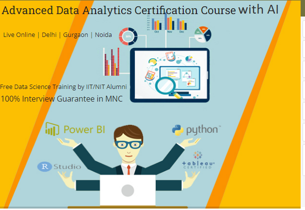 Data Analyst Course in Delhi for Career Transformation in Analytics Field with Free Alteryx, R and Gen AI Skills with IBM Certification Support by SLA Consultants India