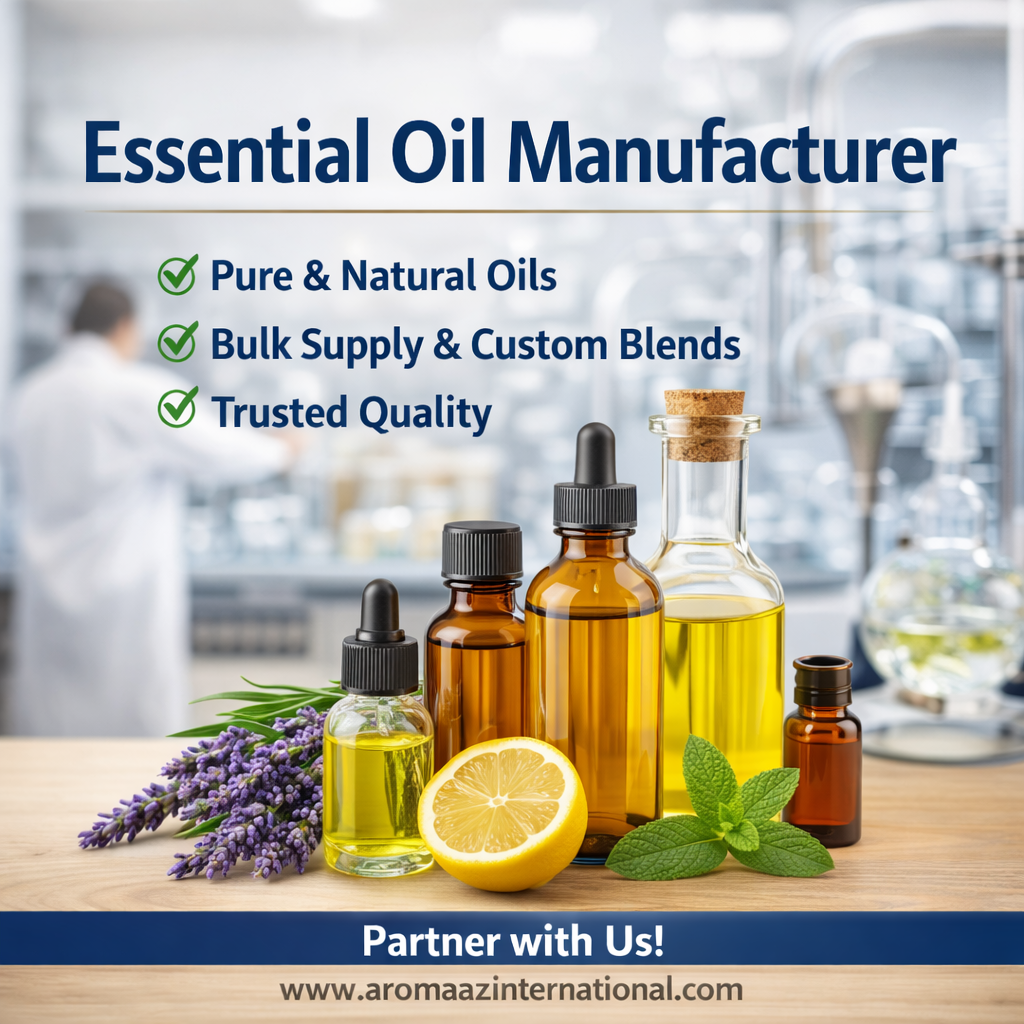 Essential Oil Manufacturer Premium Quality Natural & Bulk Essential Oils Supplier