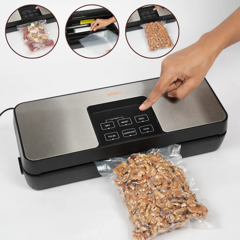 ENEM Vacuum Sealer Machine – 80kPa Automatic Food Preservation System